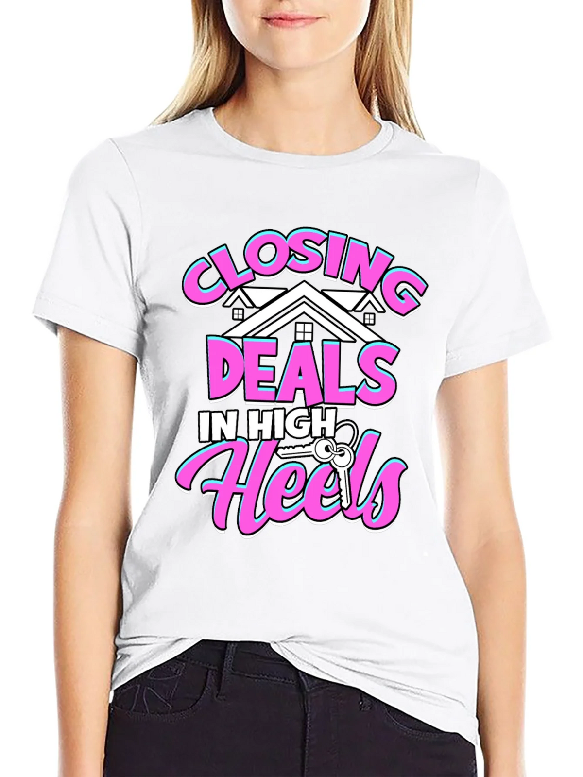 Closing Deals T-Shirt - High Heels Realtor Tee product image 8