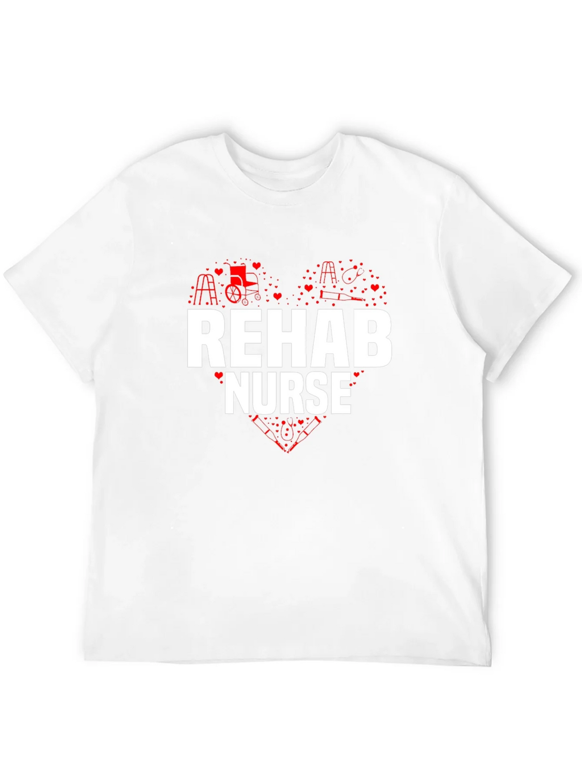 Rehab Nurse Heart Graphic T-Shirt product image 11