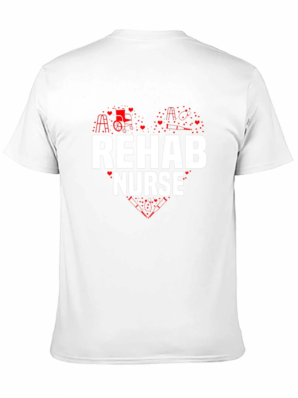 Rehab Nurse Heart Graphic T-Shirt product image 10