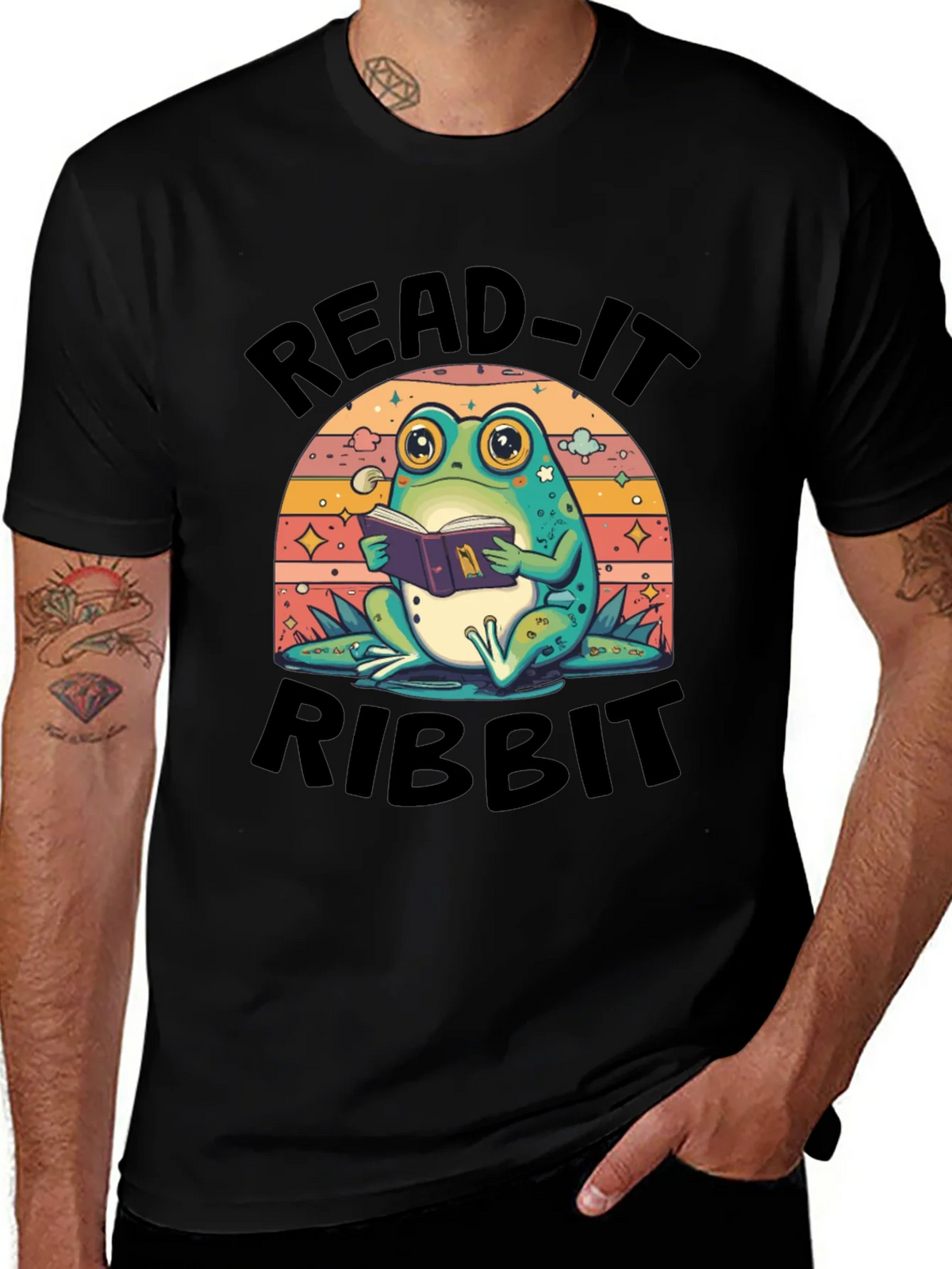 Read It Ribbit Frog T-Shirt product image 1