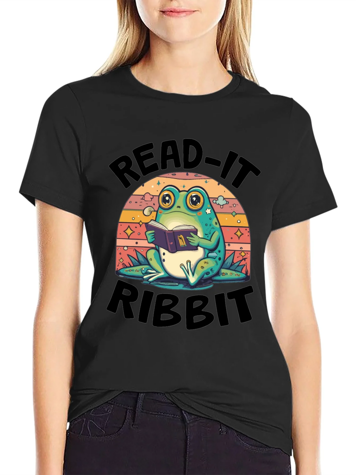 Read It Ribbit Frog T-Shirt product image 2