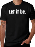 Let It Be Graphic Tee - Black Cotton Comfort product image 1