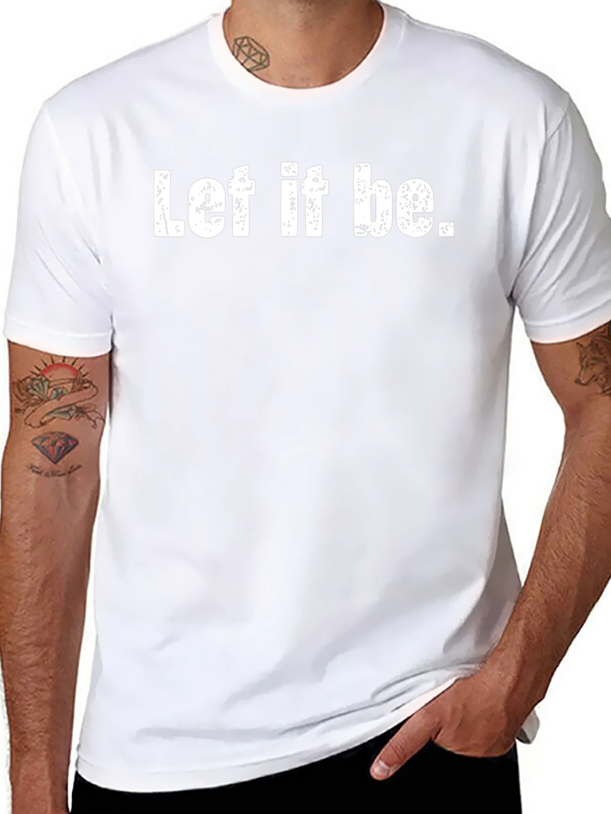 Let It Be Graphic Tee - Black Cotton Comfort product image 7