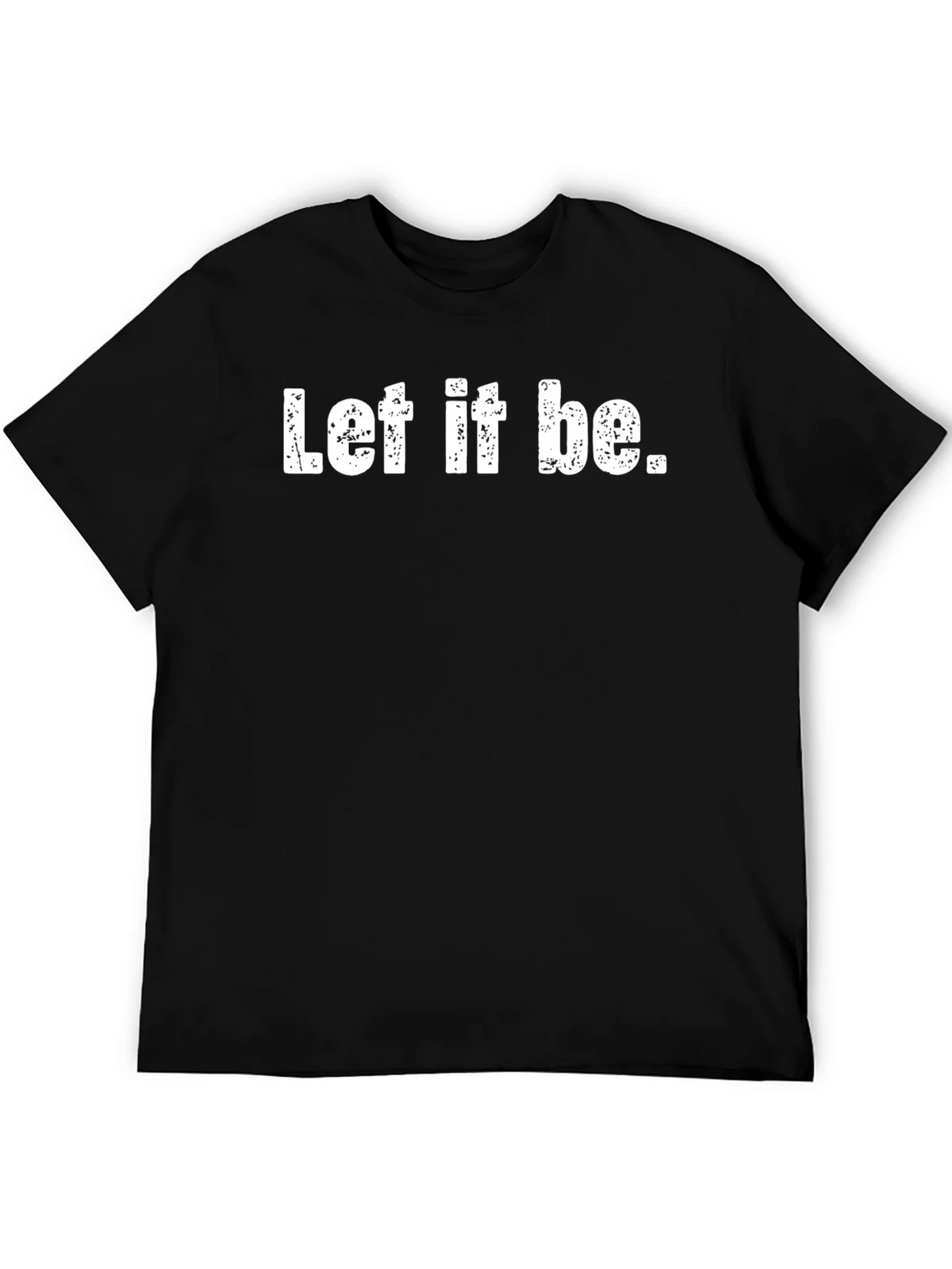 Let It Be Graphic Tee - Black Cotton Comfort product image 5