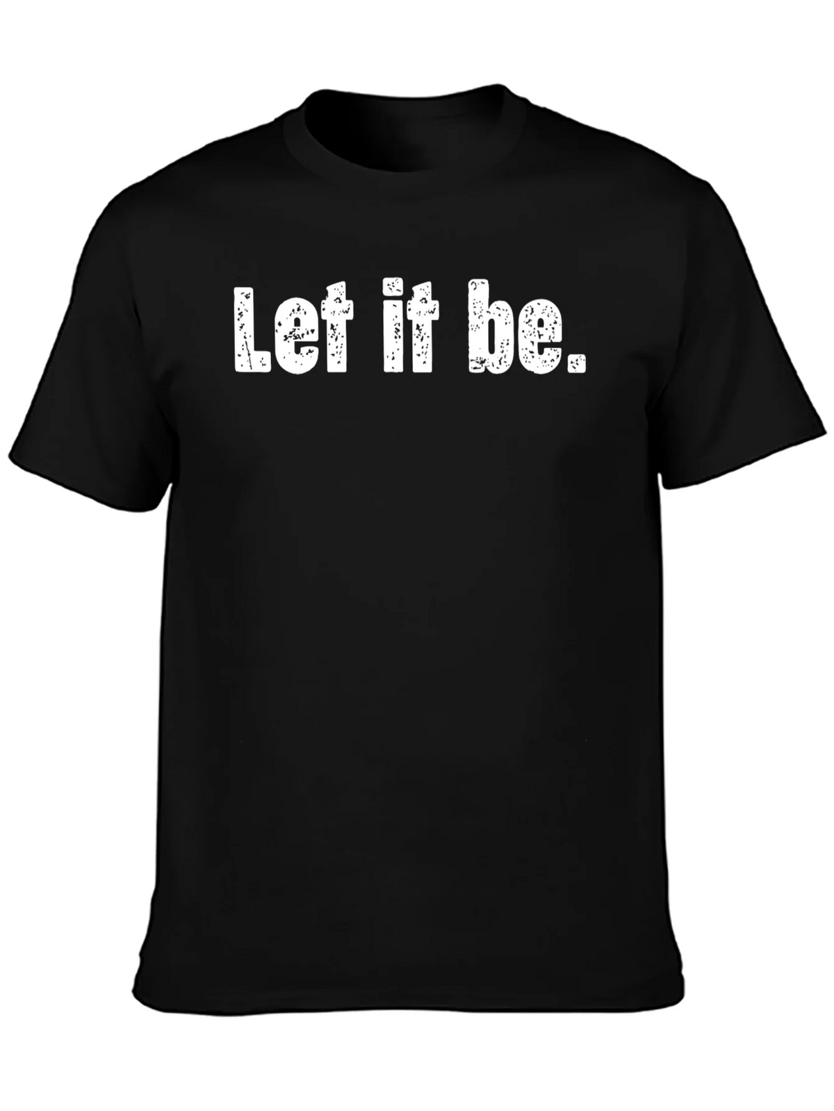 Let It Be Graphic Tee - Black Cotton Comfort product image 3