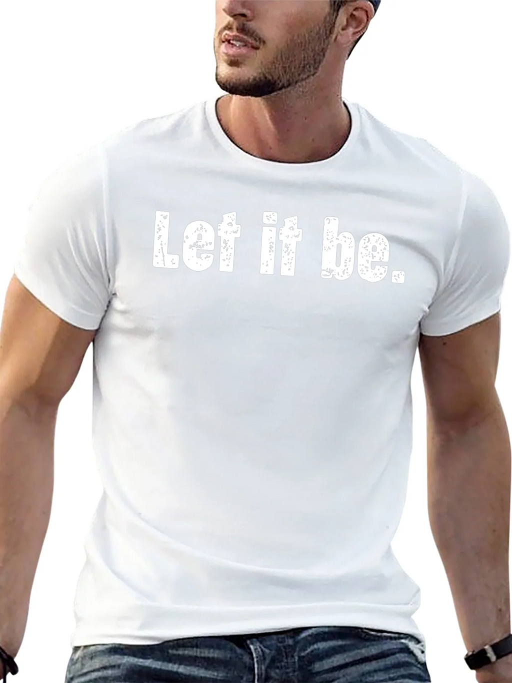 Let It Be Graphic Tee - Black Cotton Comfort product image 12