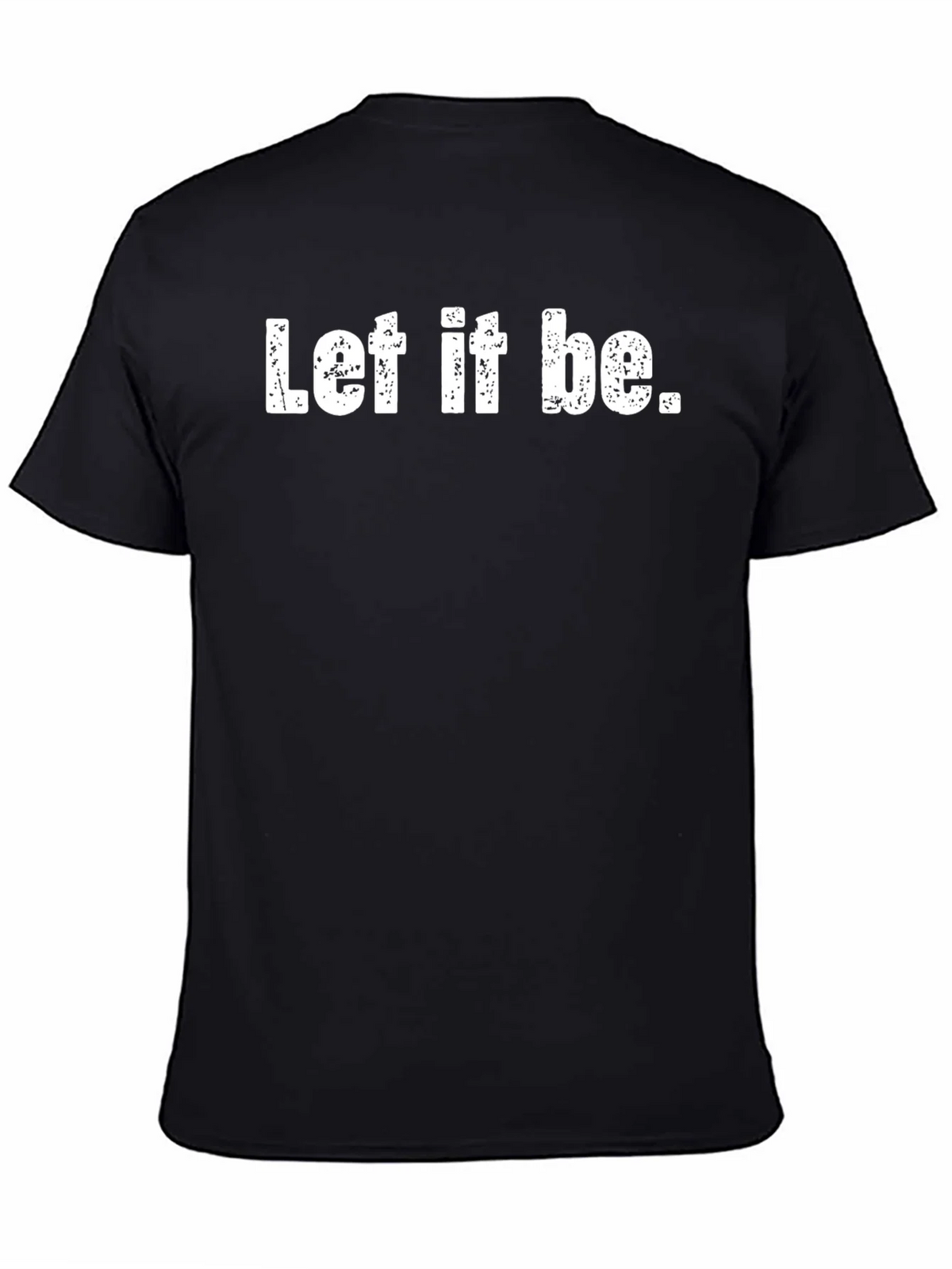 Let It Be Graphic Tee - Black Cotton Comfort product image 4