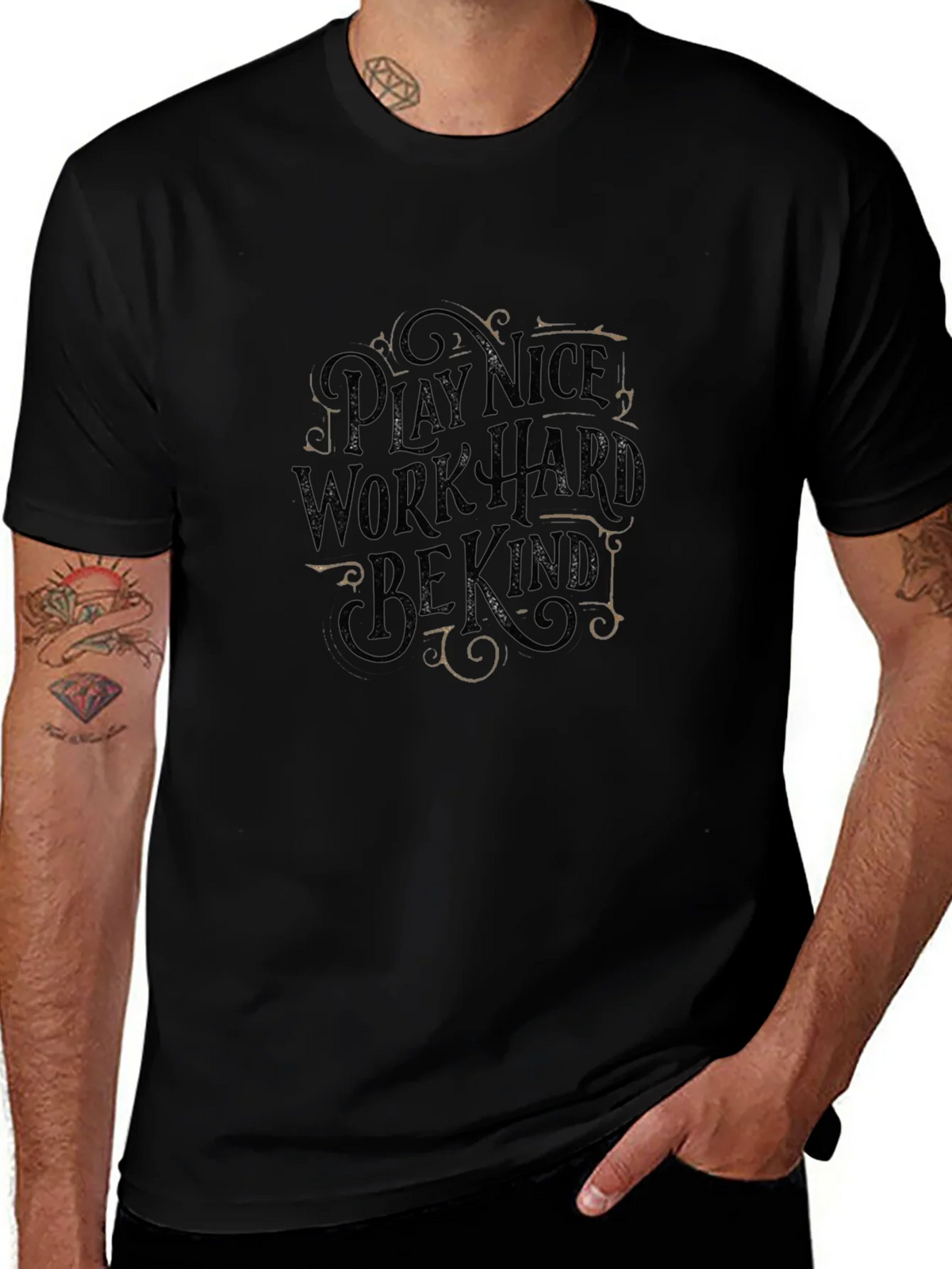 Play Nice Work Hard Be Kind Graphic Tee product image 1