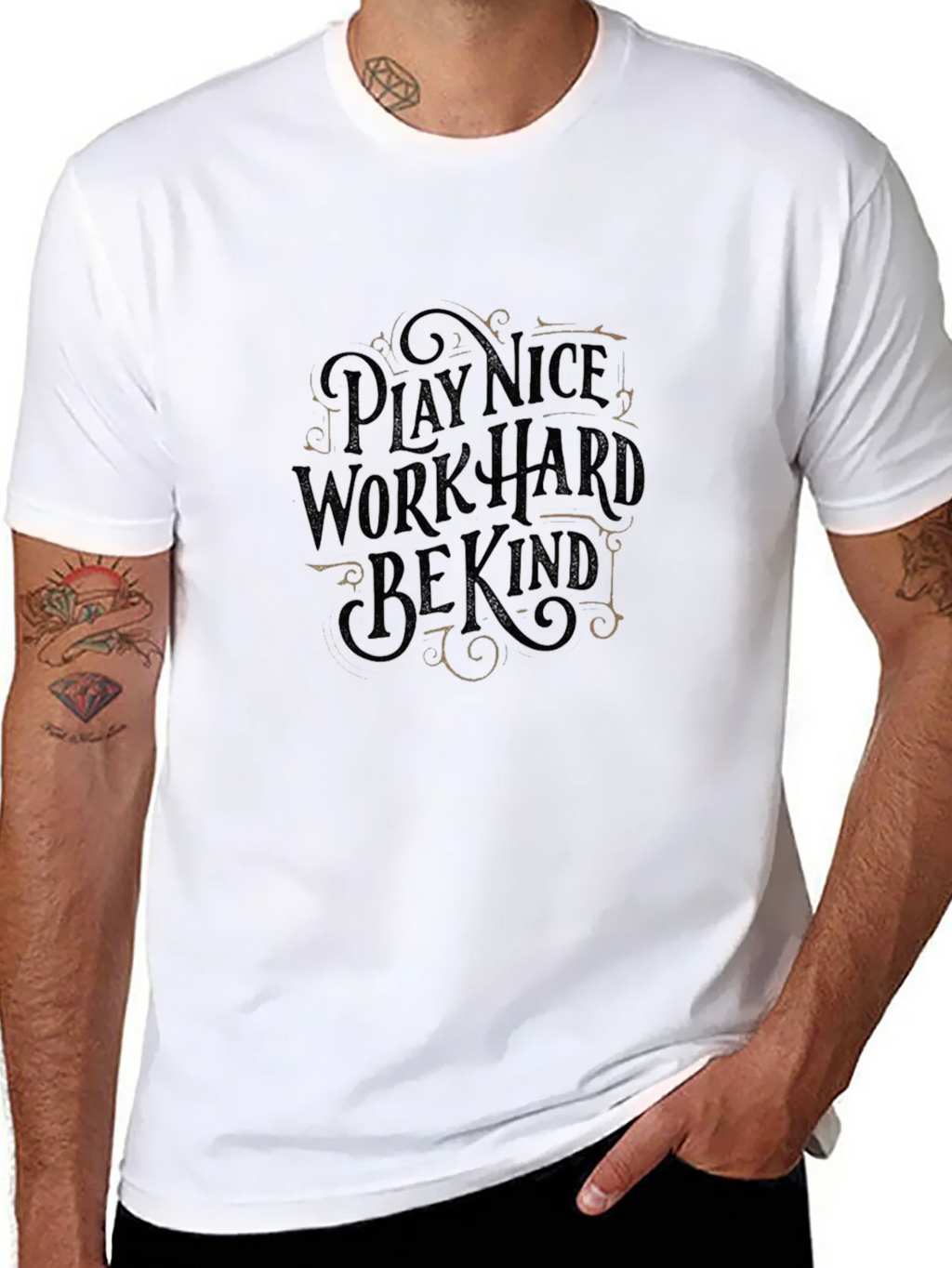 Play Nice Work Hard Be Kind Graphic Tee product image 7