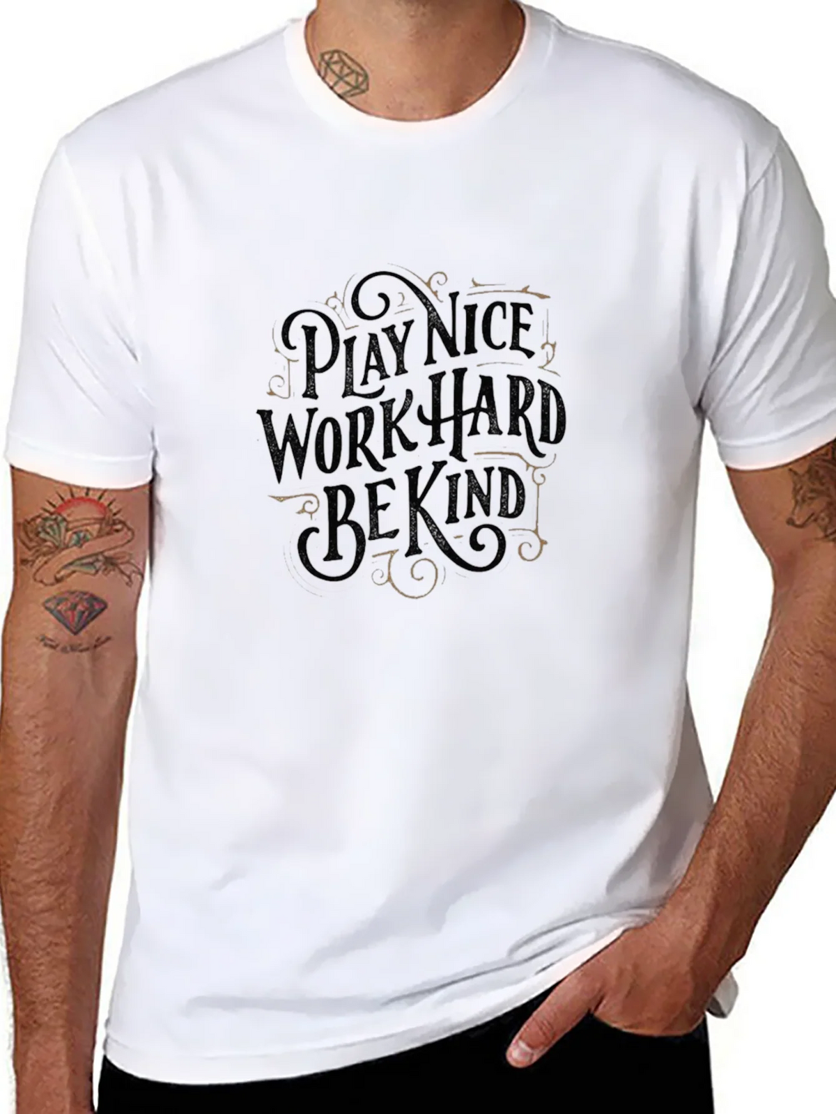 Play Nice Work Hard Be Kind Graphic Tee product image 7