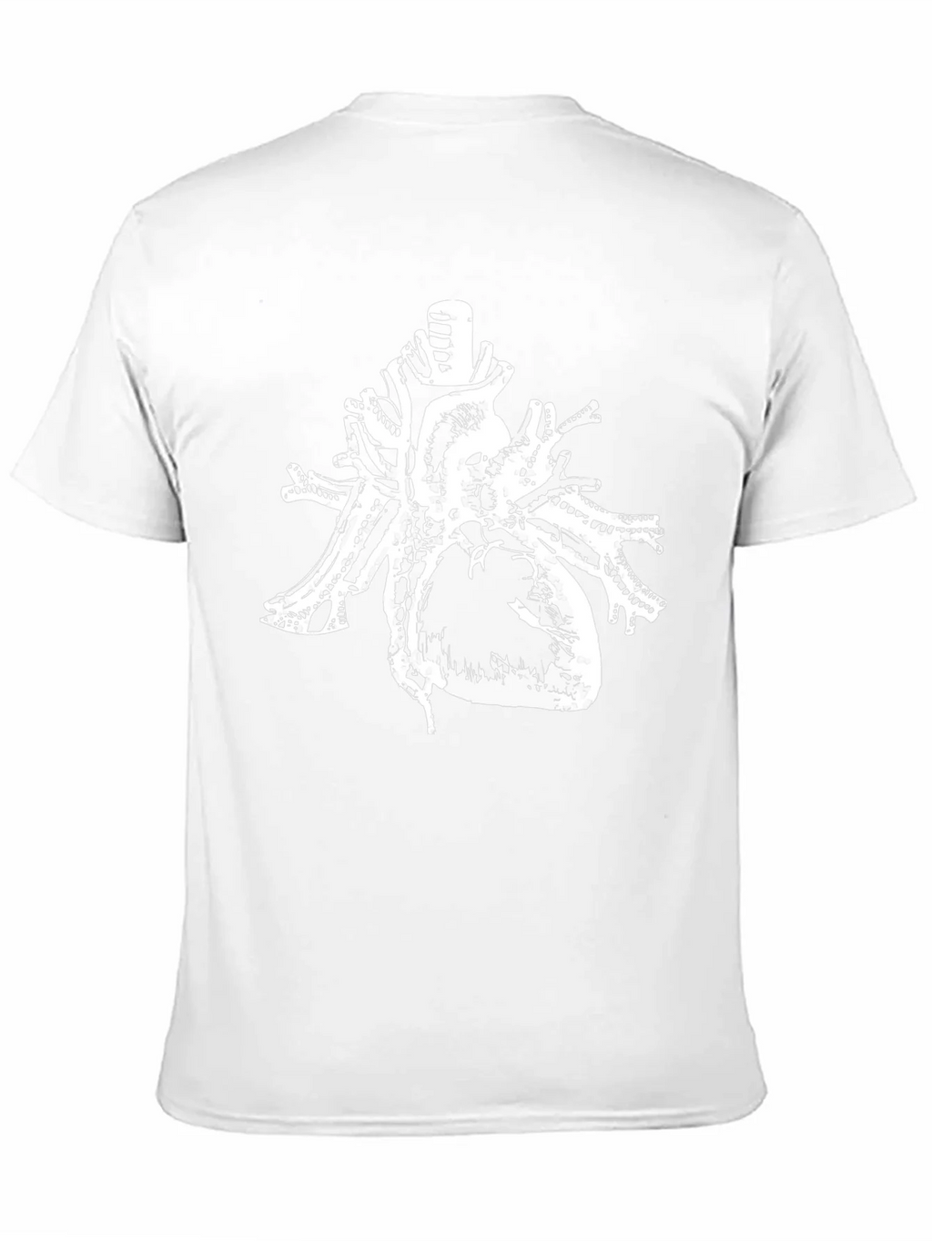 Anatomical Heart Print Black Cotton T-Shirt product image 10