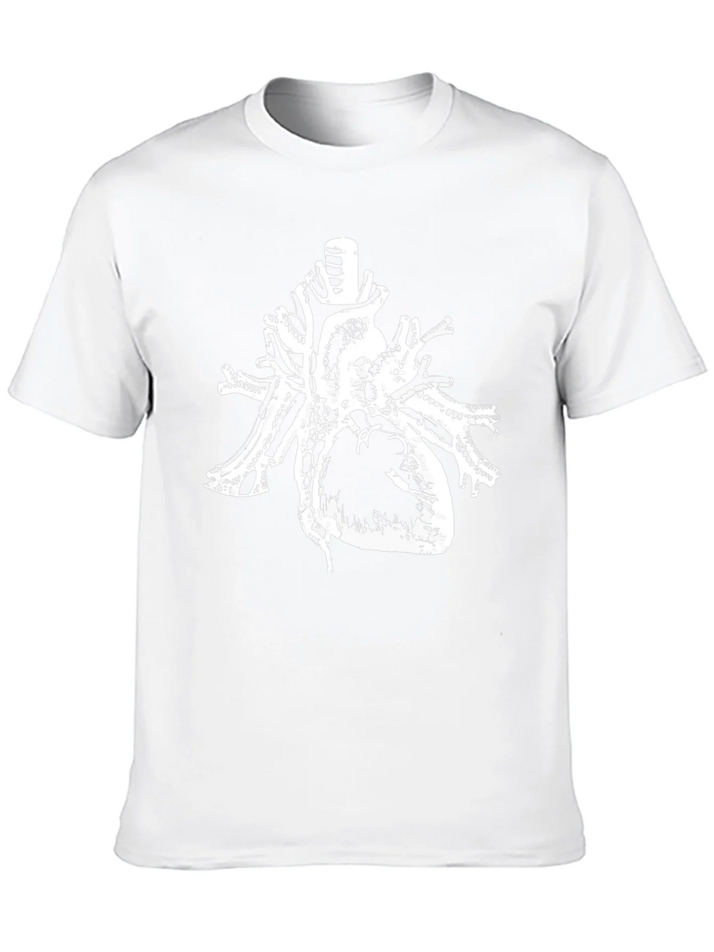 Anatomical Heart Print Black Cotton T-Shirt product image 9