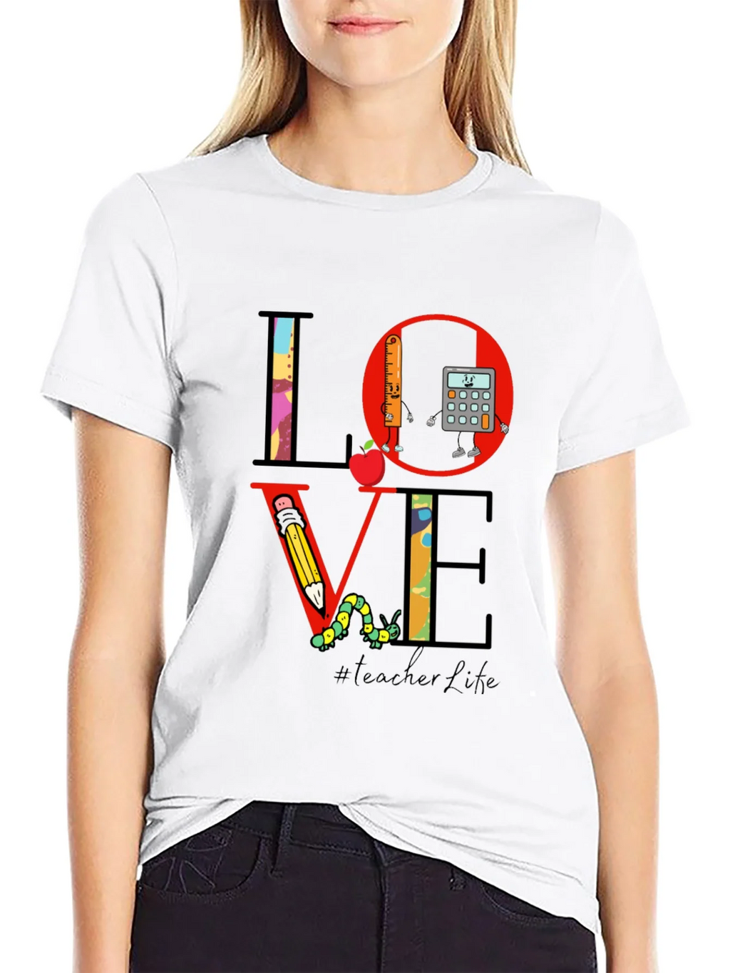 Teacher Life LOVE T-Shirt product image 8