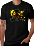 Biohazard Gas Mask Graphic Tee - Black product image 1