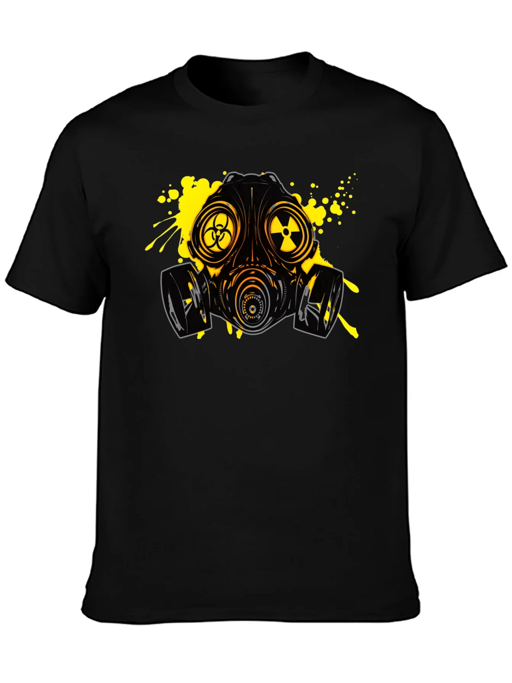 Biohazard Gas Mask Graphic Tee - Black product image 3