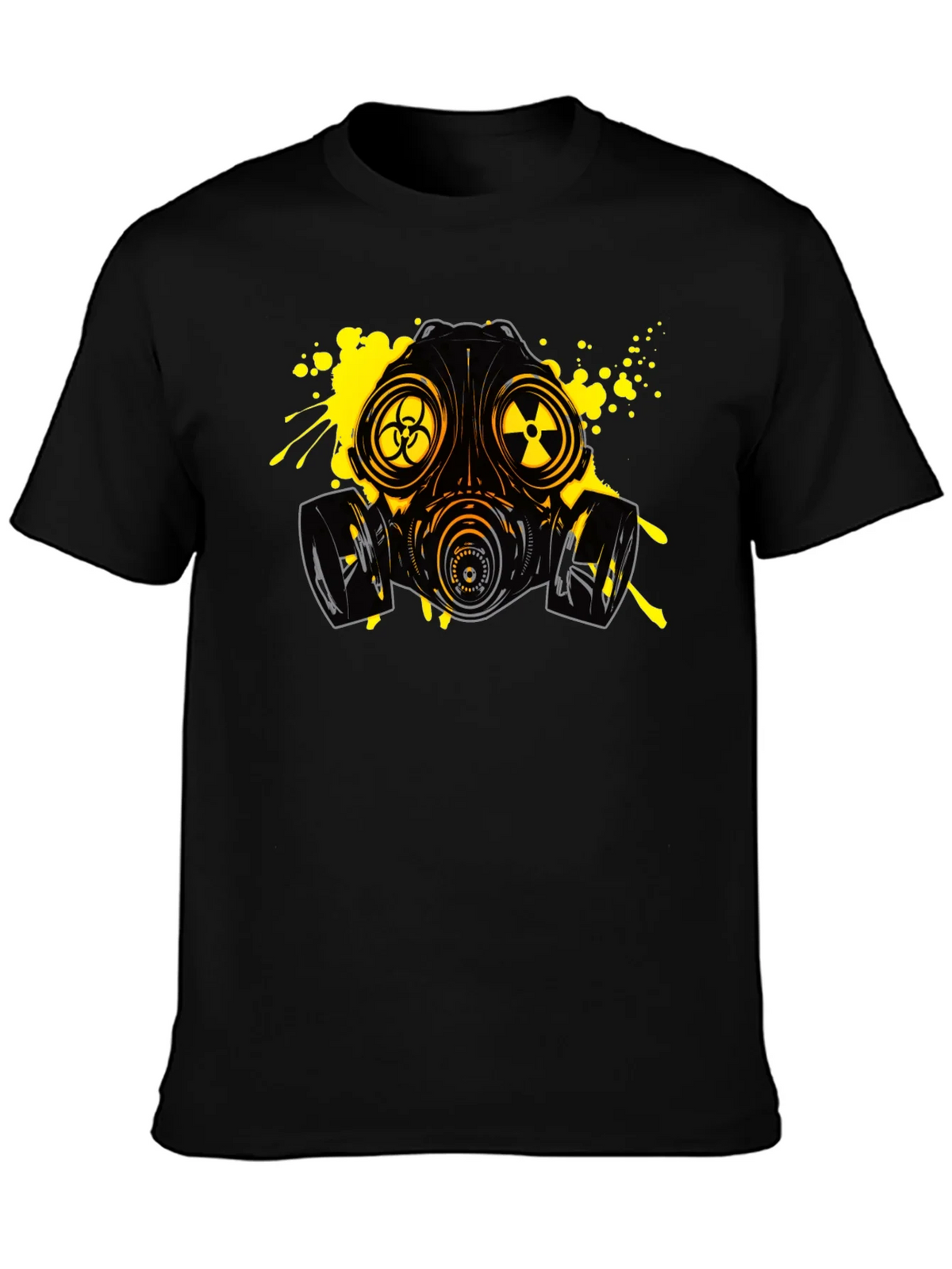 Biohazard Gas Mask Graphic Tee - Black product image 3