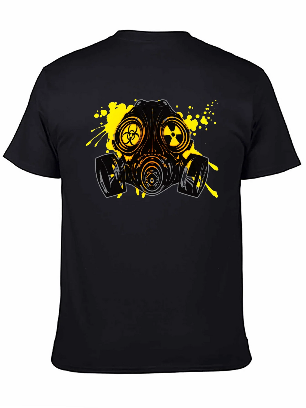 Biohazard Gas Mask Graphic Tee - Black product image 4