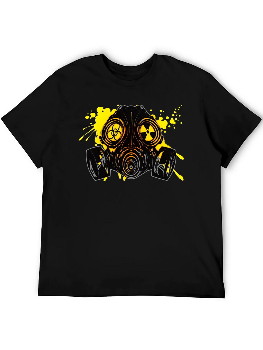 Biohazard Gas Mask Graphic Tee - Black product image 5