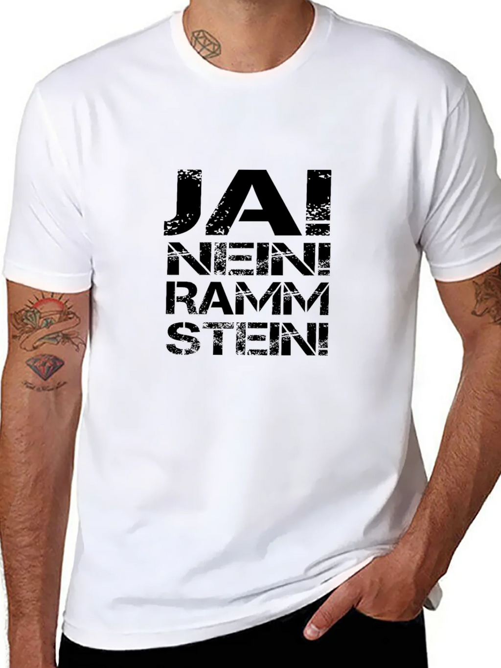 Rammstein Ja! Nein! T-Shirt - Black Cotton Band Tee product image 7