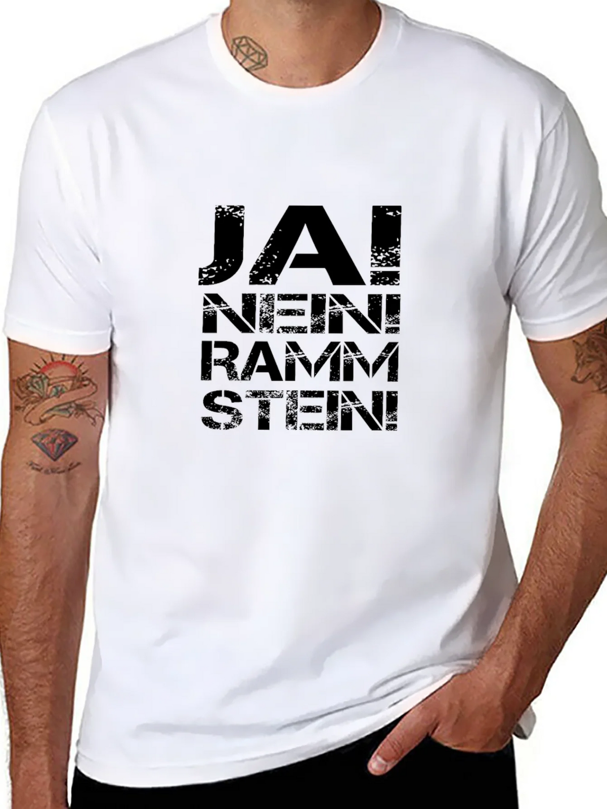 Rammstein Ja! Nein! T-Shirt - Black Cotton Band Tee product image 7
