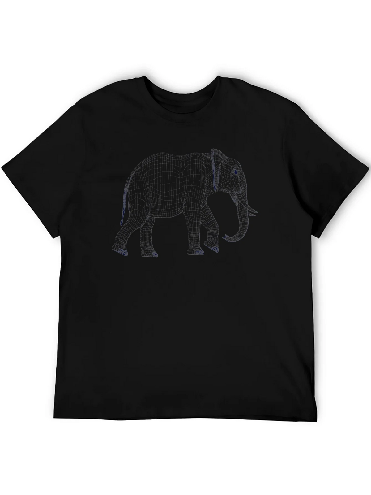 Mens Solid Black Crew Neck T-Shirt Casual Style product image 5