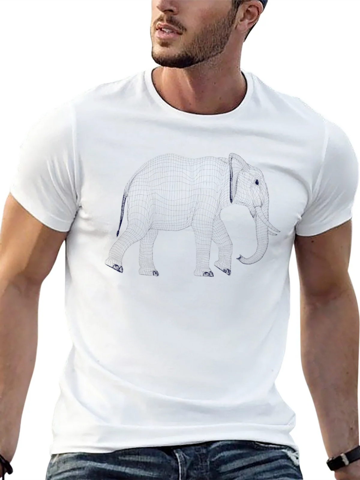 Mens Solid Black Crew Neck T-Shirt Casual Style product image 12