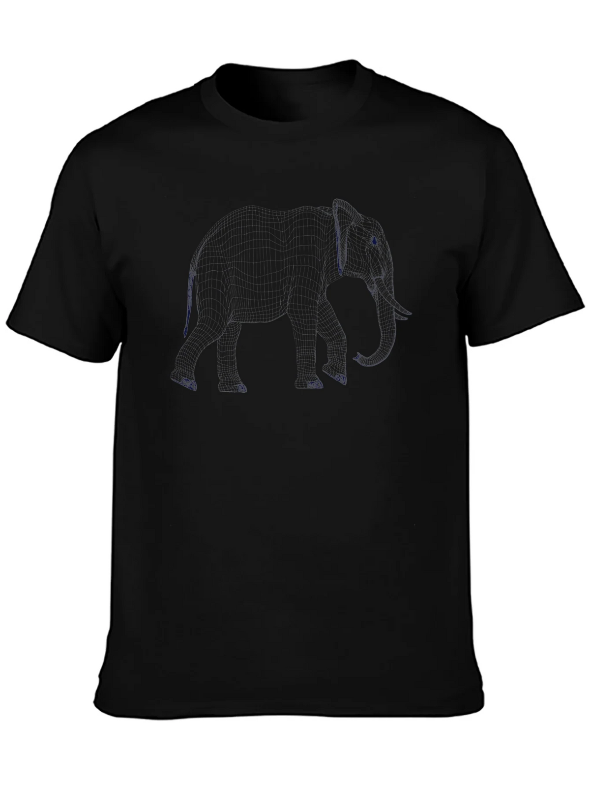 Mens Solid Black Crew Neck T-Shirt Casual Style product image 3