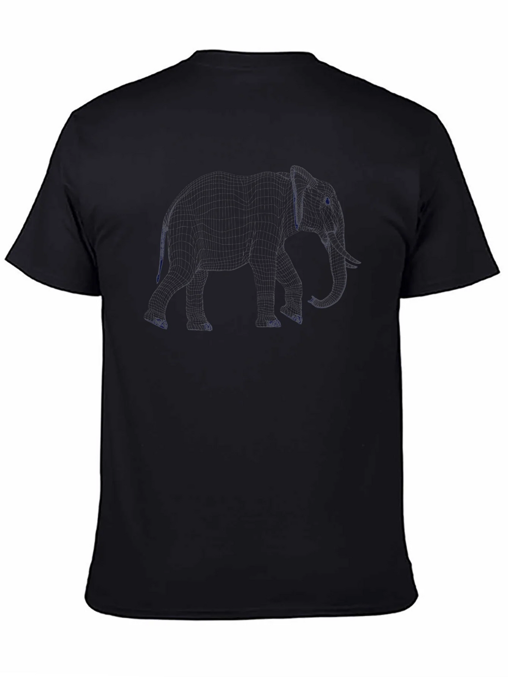 Mens Solid Black Crew Neck T-Shirt Casual Style product image 4