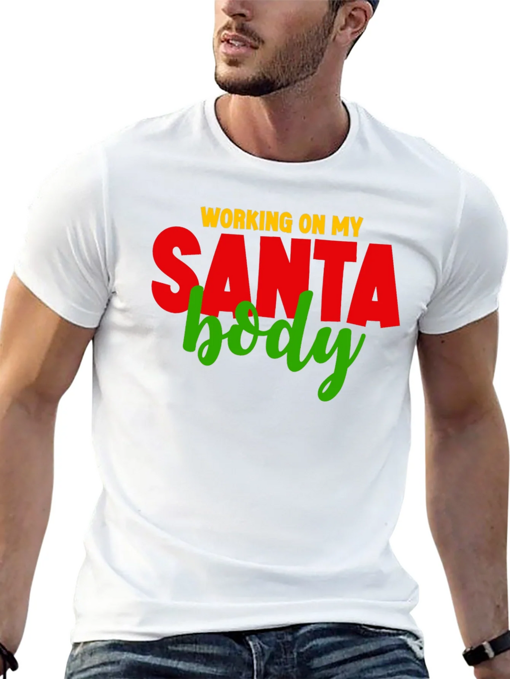 Working on My Santa Body T-Shirt product image 12