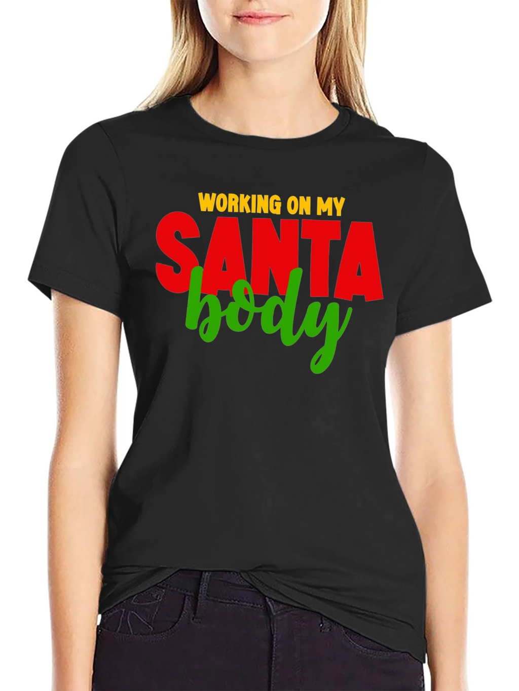 Working on My Santa Body T-Shirt product image 2