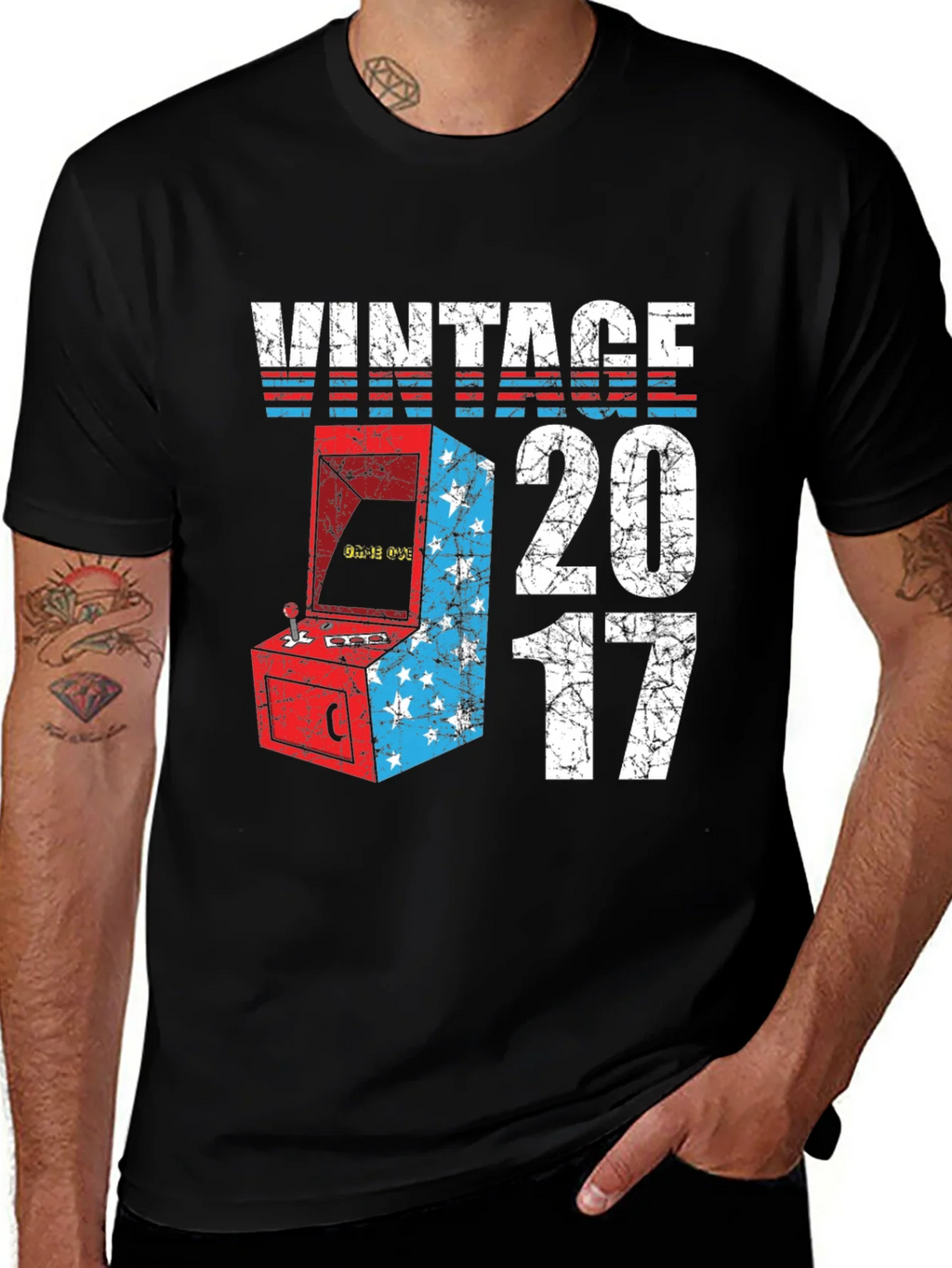 Vintage 2017 Arcade Game T-Shirt product image 1
