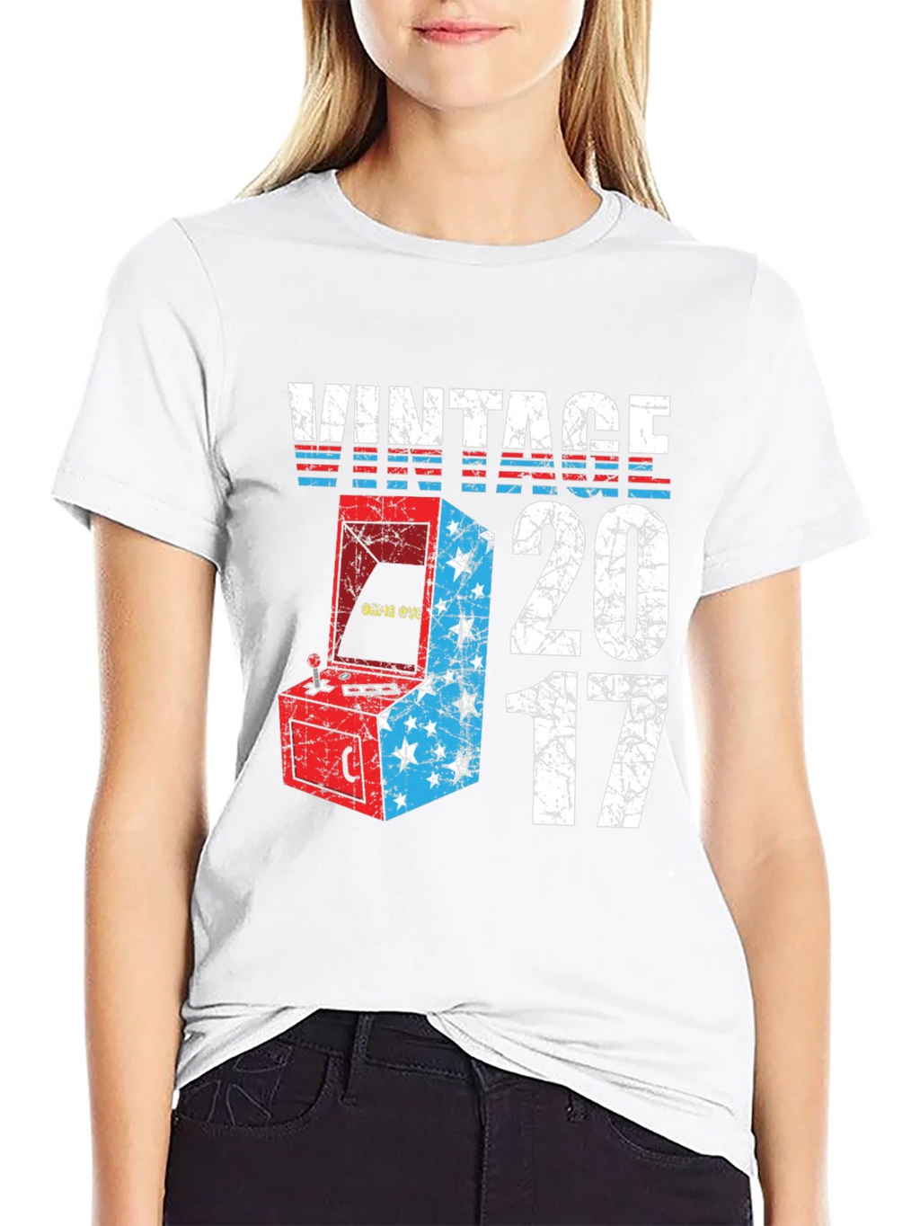 Vintage 2017 Arcade Game T-Shirt product image 8