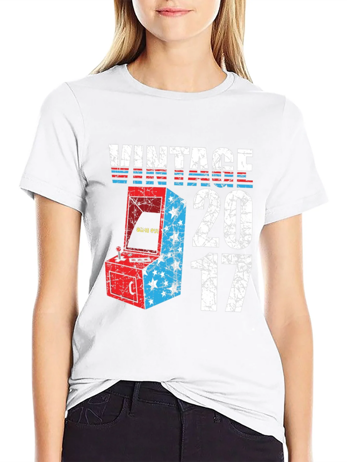 Vintage 2017 Arcade Game T-Shirt product image 8