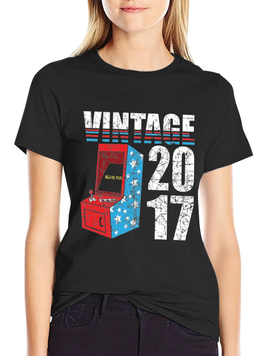 Vintage 2017 Arcade Game T-Shirt product image 2