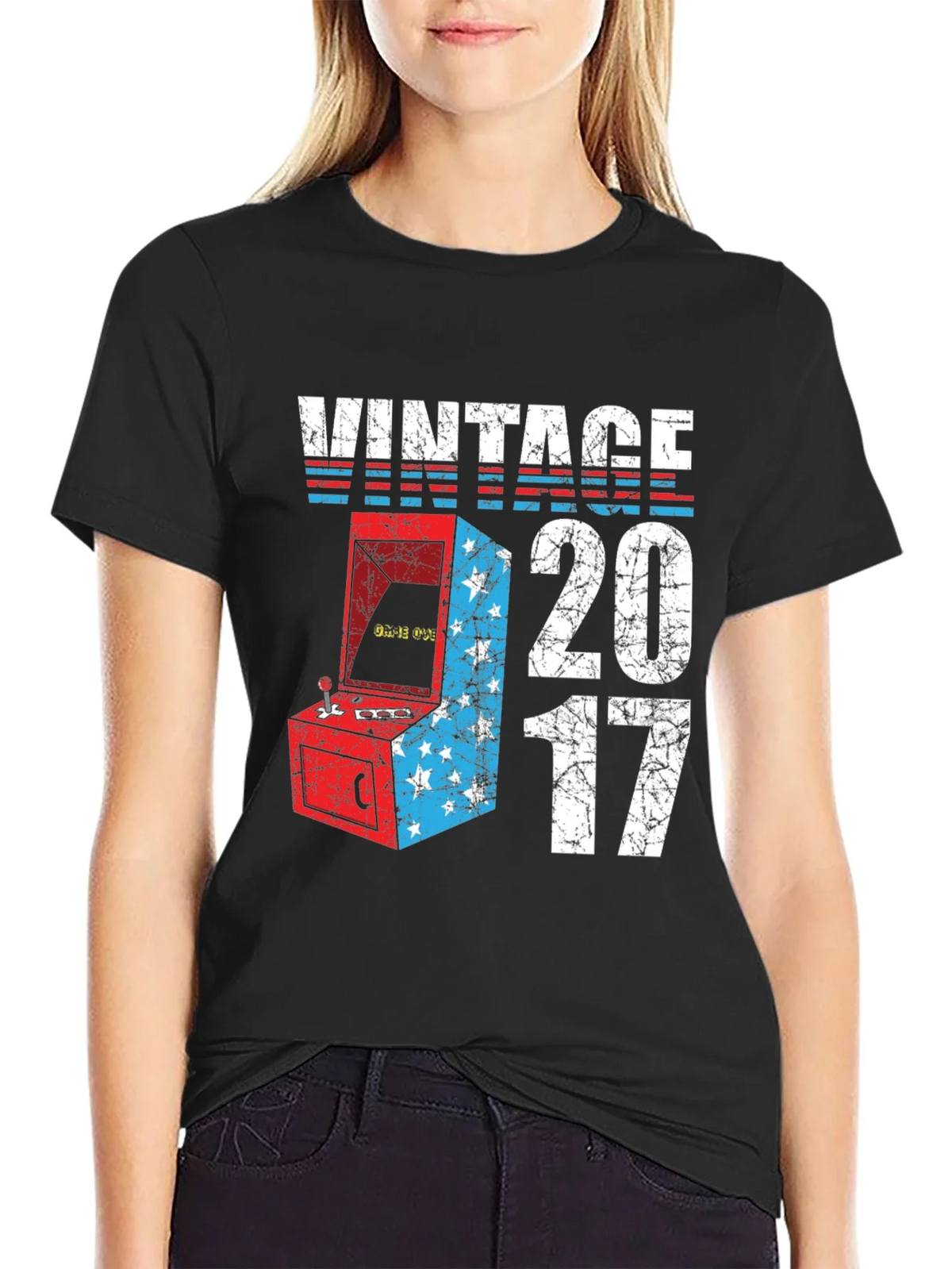 Vintage 2017 Arcade Game T-Shirt product image 2