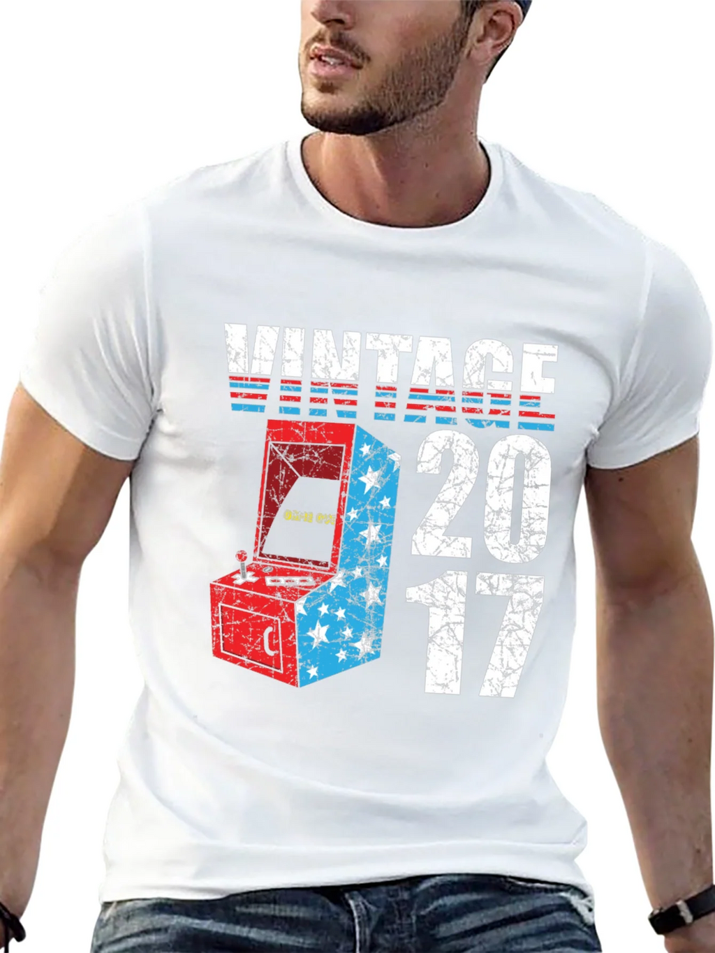 Vintage 2017 Arcade Game T-Shirt product image 12