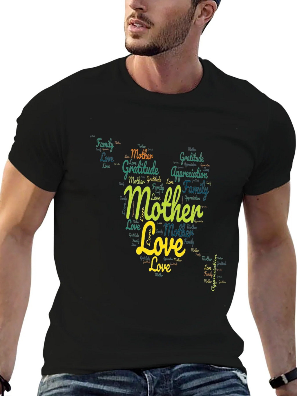 Mother Love Word Art Graphic T-Shirt product image 6