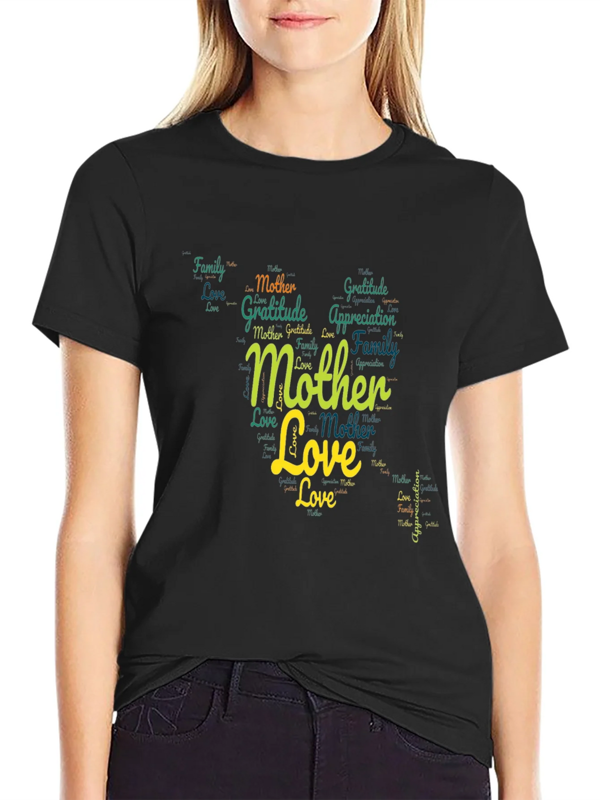 Mother Love Word Art Graphic T-Shirt product image 2