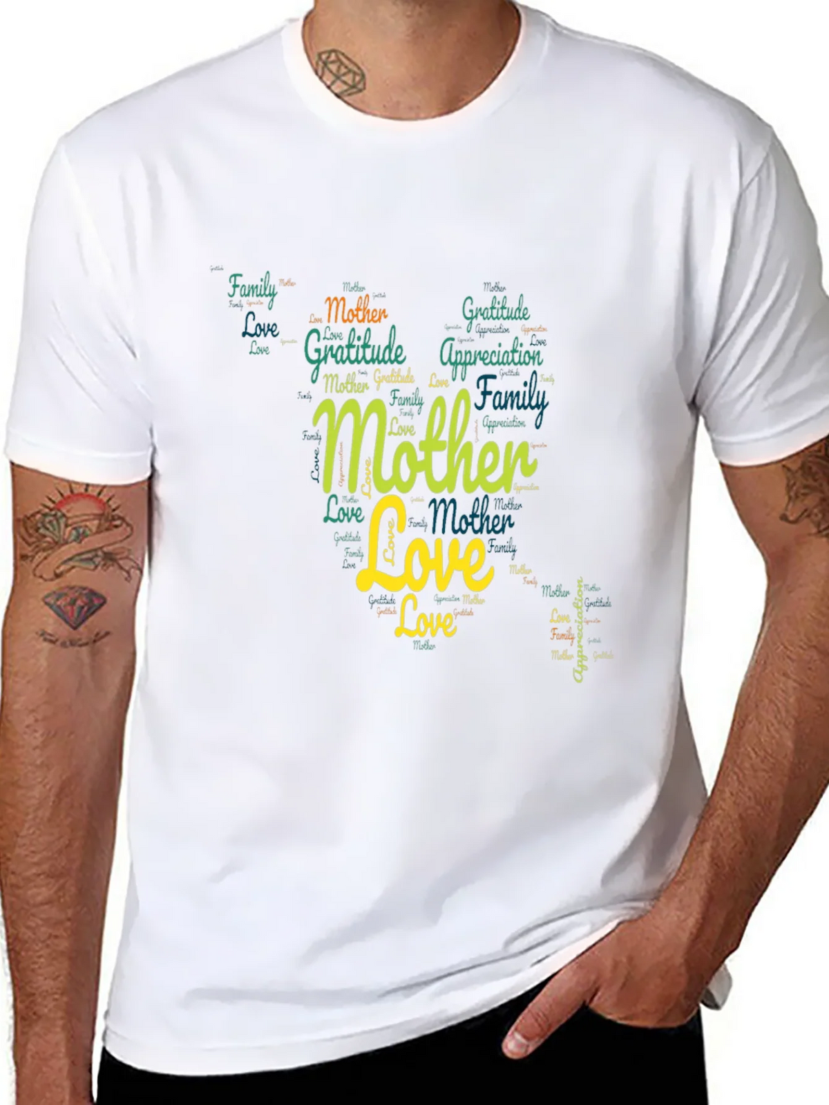 Mother Love Word Art Graphic T-Shirt product image 7