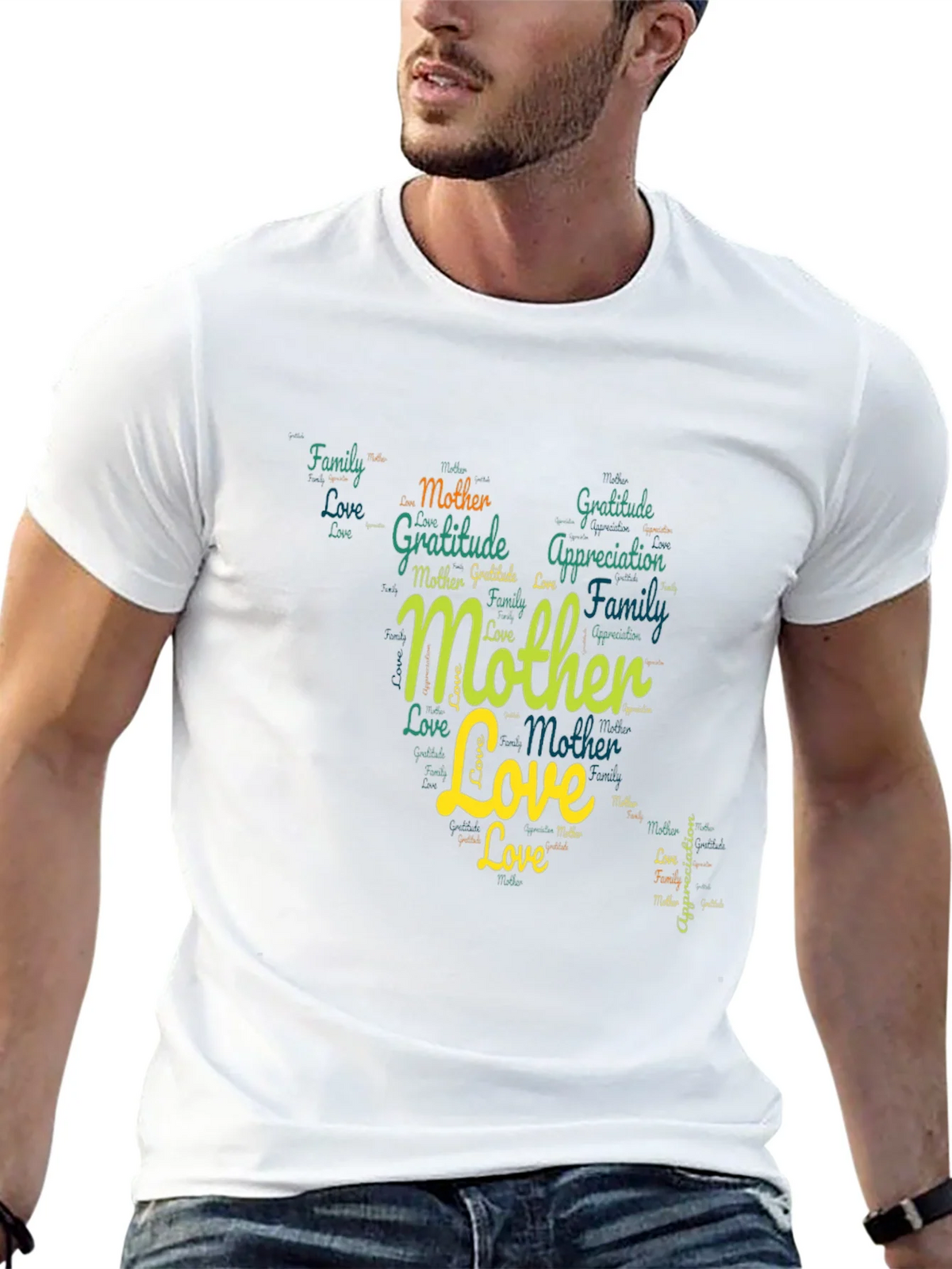Mother Love Word Art Graphic T-Shirt product image 12