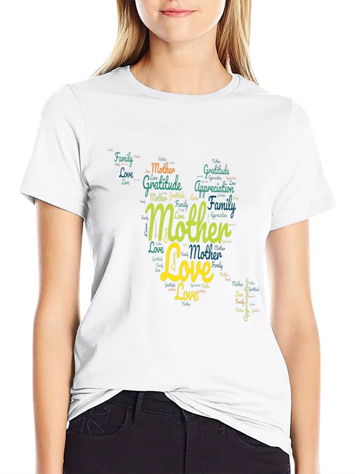 Mother Love Word Art Graphic T-Shirt product image 8