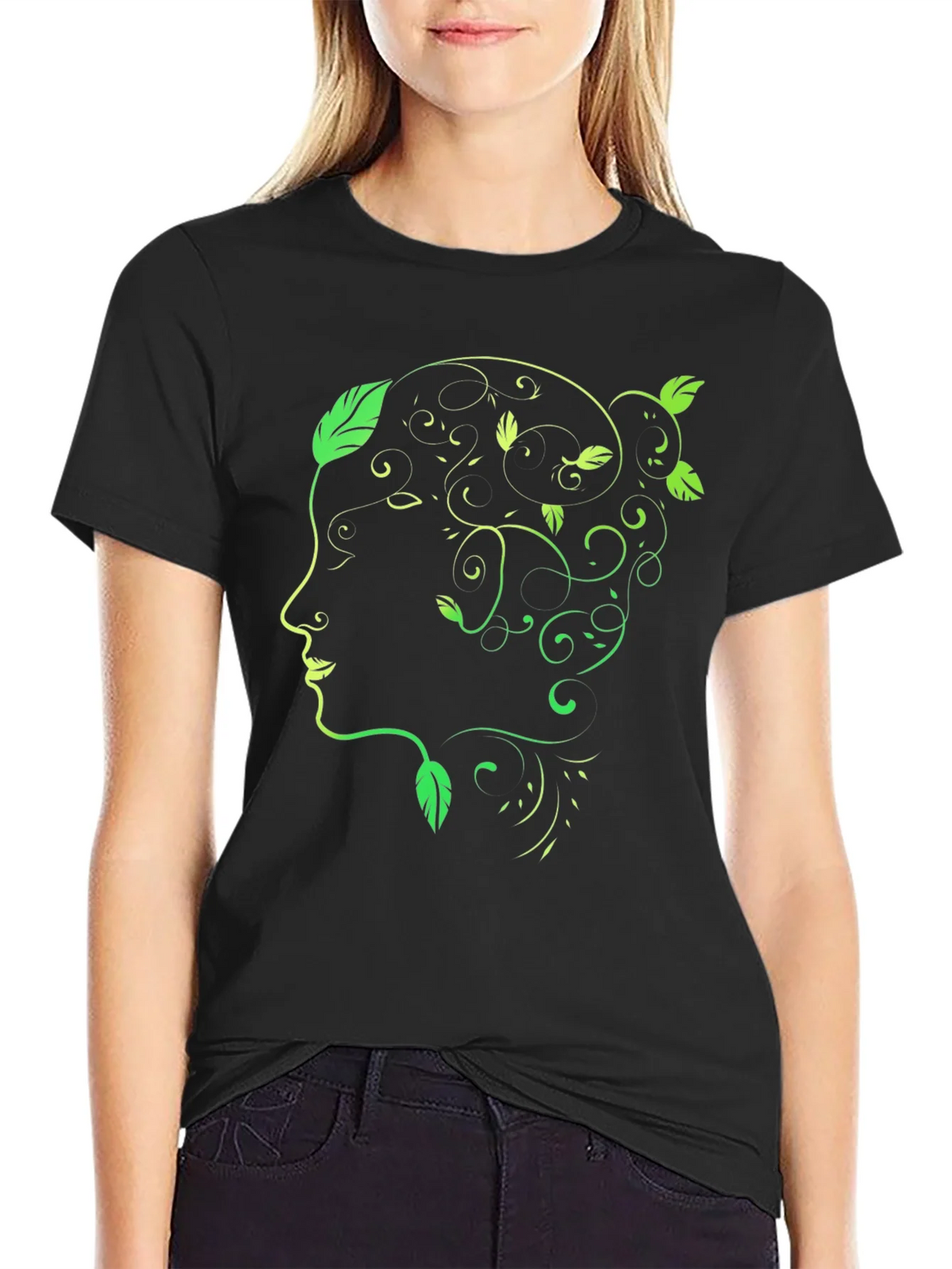 Natures Embrace Black Graphic Tee product image 2