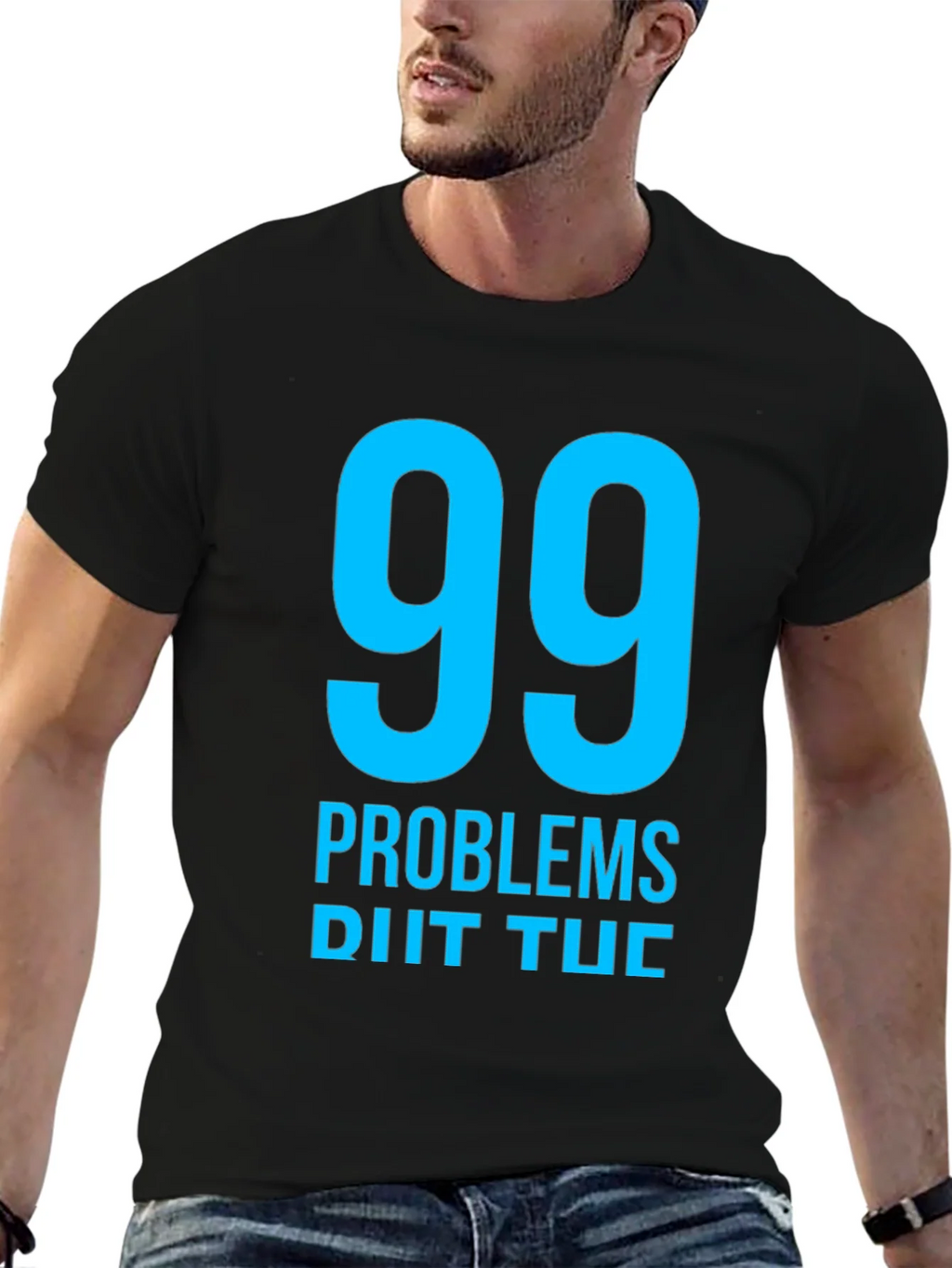 99 Problems T-Shirt - Mens Black Graphic Tee product image 6