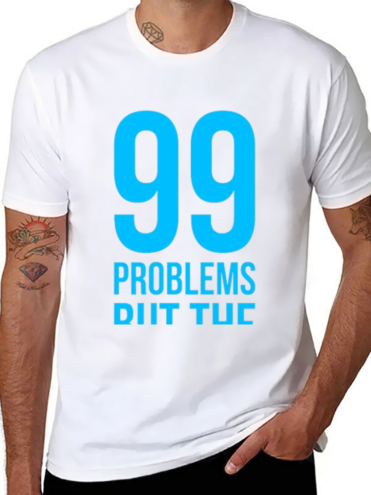 99 Problems T-Shirt - Mens Black Graphic Tee product image 7