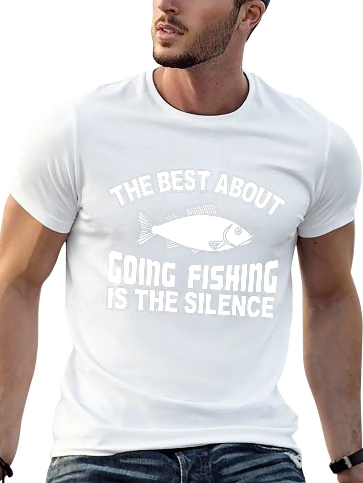 Fishing Silence Graphic Tee - Humor T-Shirt product image 12