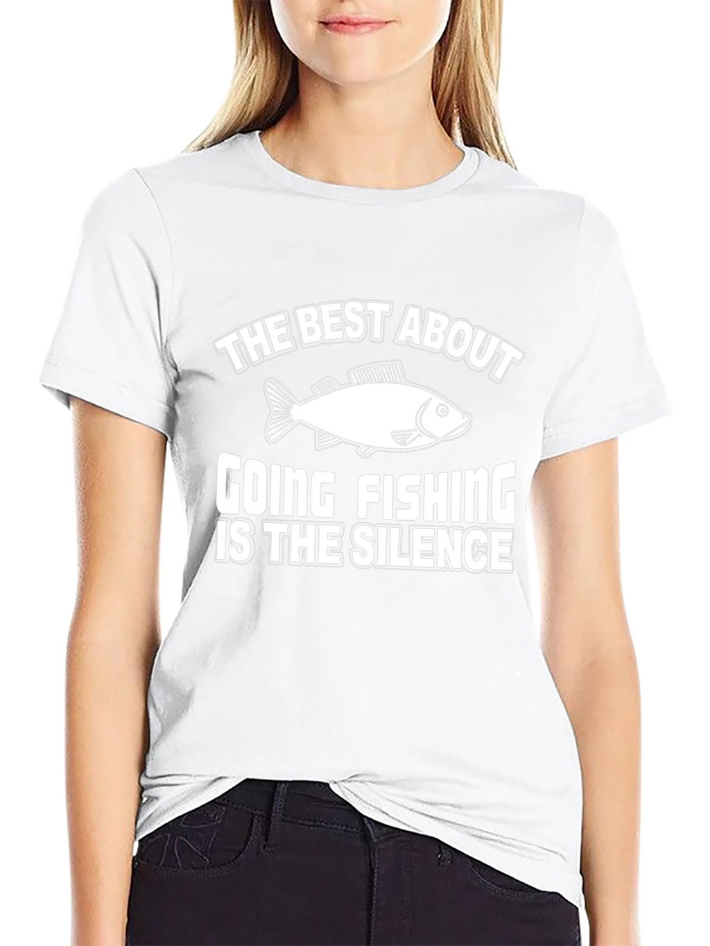 Fishing Silence Graphic Tee - Humor T-Shirt product image 8