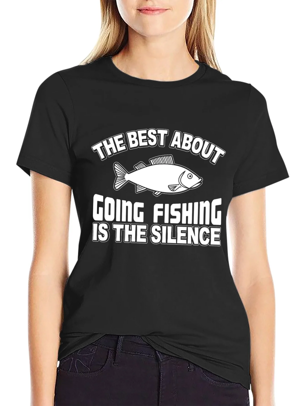 Fishing Silence Graphic Tee - Humor T-Shirt product image 2