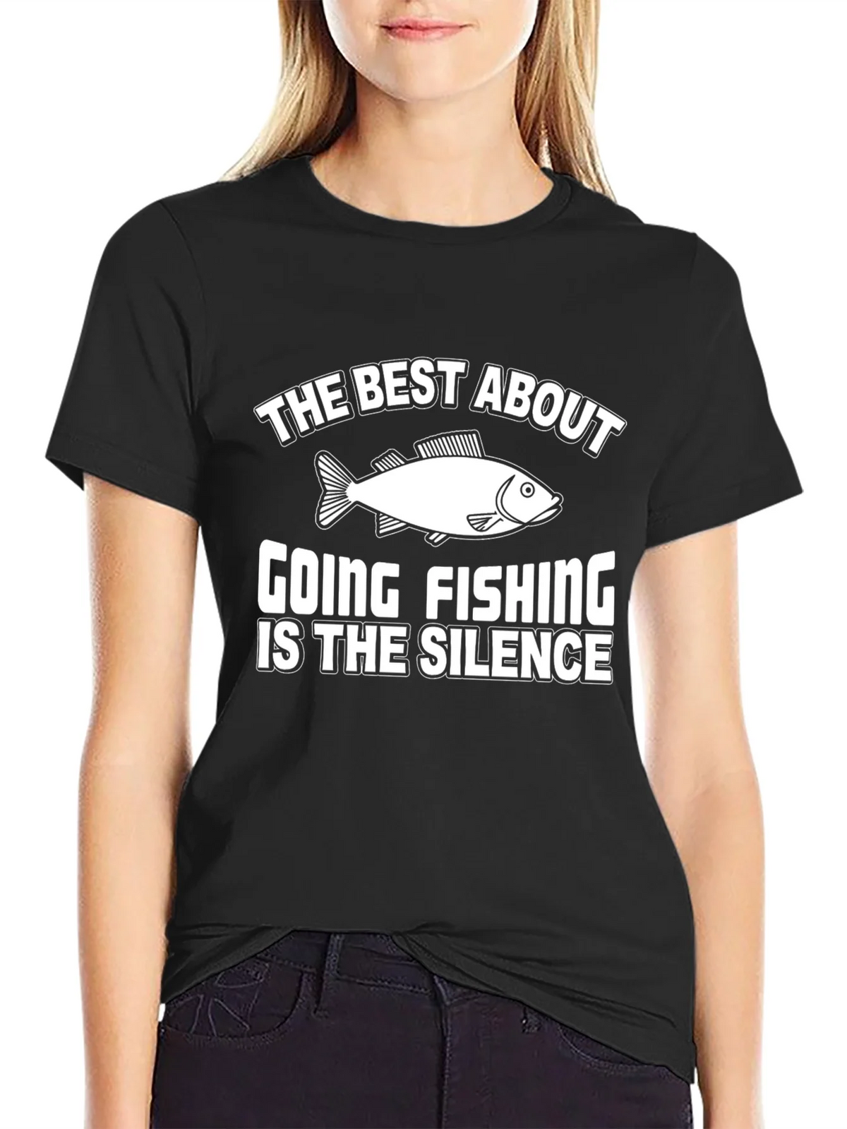 Fishing Silence Graphic Tee - Humor T-Shirt product image 2