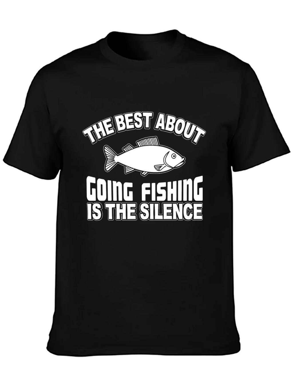 Fishing Silence Graphic Tee - Humor T-Shirt product image 3