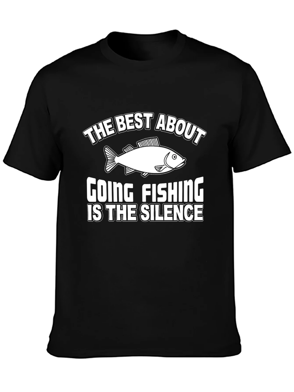 Fishing Silence Graphic Tee - Humor T-Shirt product image 3